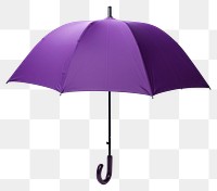 PNG  Purple umbrella white background protection sheltering. AI generated Image by rawpixel.