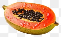 PNG Papaya fruit plant food. AI generated Image by rawpixel.