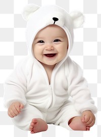 PNG Happy baby portrait white photo