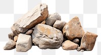 PNG Natural stone rock ammunition weaponry. AI generated Image by rawpixel.