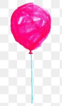 PNG  Pink balloon drawing candy white background. AI generated Image by rawpixel.