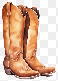 PNG Cowboy boots footwear shoe clothing. AI generated Image by rawpixel.