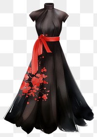 PNG Qi pao chiness dress fashion gown celebration. AI generated Image by rawpixel.