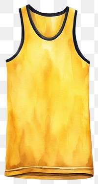 PNG Basketball Jersey yellow sportswear outerwear. AI generated Image by rawpixel.