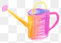 PNG Watering can drawing white background paintbrush. 