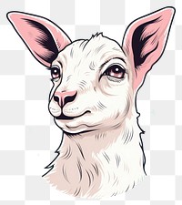 PNG Goat drawing animal mammal. AI generated Image by rawpixel.