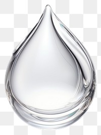 PNG  3D Water drop glass white background transparent. AI generated Image by rawpixel.