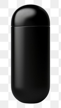 PNG  Capsule capsule bottle black. AI generated Image by rawpixel.