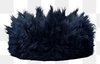 PNG Crown fur blue white background. AI generated Image by rawpixel.