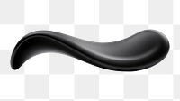 PNG  Curve curve black simplicity. AI generated Image by rawpixel.