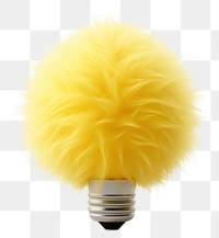PNG Bulb lightbulb yellow white background. AI generated Image by rawpixel.