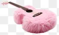 PNG Guitar guitar pink fur. AI generated Image by rawpixel.