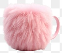 PNG Mug fur pink mug. AI generated Image by rawpixel.