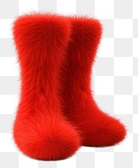 PNG Socks sock fur red. AI generated Image by rawpixel.