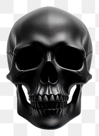 PNG  Skull black white background halloween