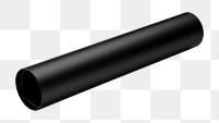 PNG  Tube cylinder black white background. AI generated Image by rawpixel.