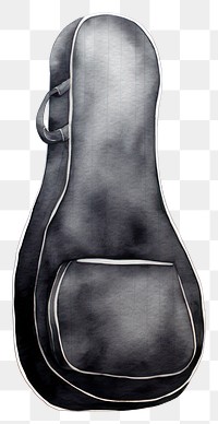 PNG Bag black shape guitar case bag sweatshirt footwear clothing. AI generated Image by rawpixel.