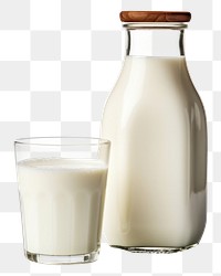 PNG Fresh milk bottle glass dairy. AI generated Image by rawpixel.