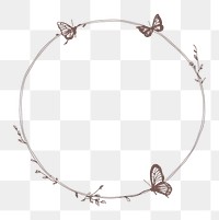 PNG Butterfly circle accessories chandelier. AI generated Image by rawpixel.