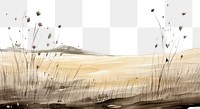 PNG Meadow sketch painting drawing. AI generated Image by rawpixel.