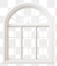 PNG A Isolated square white window architecture transparent white background