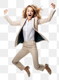 PNG  Shouting adult coat excitement. AI generated Image by rawpixel.