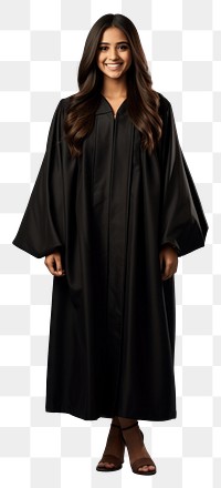 PNG  A women Wear a graduation gown fashion robe celebration. AI generated Image by rawpixel.