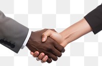 PNG  Shake hands to congratulate handshake togetherness agreement. AI generated Image by rawpixel.