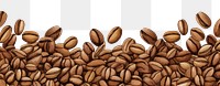 PNG Coffee bean backgrounds white background coffee beans. AI generated Image by rawpixel.