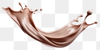 PNG Chocolate milk splash splashing abstract beverage. AI generated Image by rawpixel.