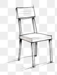 PNG Chair drawing chair furniture. AI generated Image by rawpixel.