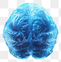 PNG Brain brain blue illuminated. AI generated Image by rawpixel.