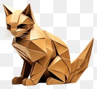 PNG Cat origami art mammal. AI generated Image by rawpixel.