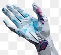 PNG Hand glove paper hand. AI generated Image by rawpixel.