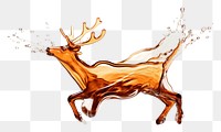 PNG Deer flowing animal mammal. AI generated Image by rawpixel.