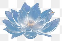 PNG Lotus flower plant blue. AI generated Image by rawpixel.