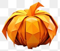 PNG Pumpkin origami paper pumpkin. AI generated Image by rawpixel.