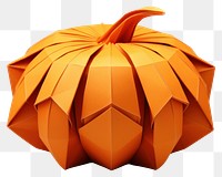 PNG Pumpkin origami paper art. AI generated Image by rawpixel.