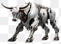 PNG Cyborg ox livestock animal mammal. AI generated Image by rawpixel.