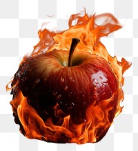 PNG Apple apple fire burning. 