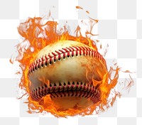 PNG Baseball baseball fire softball. AI generated Image by rawpixel.