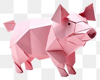 PNG Pig origami pig mammal. AI generated Image by rawpixel.