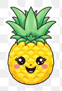 PNG Pineapple pineapple fruit food. AI generated Image by rawpixel.