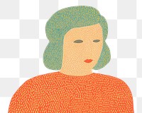 PNG Asian woman pattern cartoon drawing. AI generated Image by rawpixel.