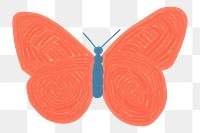 PNG A butterfly backgrounds painting pattern. AI generated Image by rawpixel.