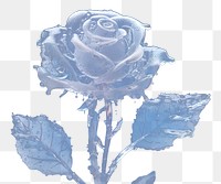 PNG Rose rose ice nature. AI generated Image by rawpixel.