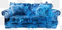 PNG Sofa ice translucent furniture. AI generated Image by rawpixel.