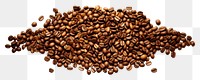PNG Coffee bean white background coffee beans freshness. AI generated Image by rawpixel.