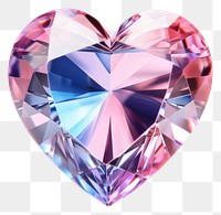 PNG Crystal heart shaped gemstone jewelry diamond