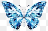 PNG Butterfly shape gemstone jewelry white background accessories